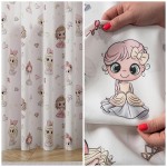 ZASŁONA METRAŻ 140 CM DLA DZIEWCZYNKI KSIĘŻNICZKI