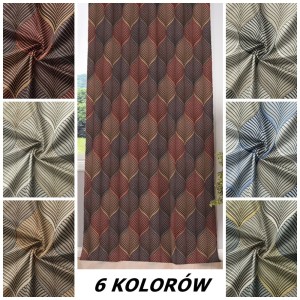 TKANINA ZASŁONOWA NA METRY LIŚCIE BUK VELVET PLUSZ 150 CM NOWOŚĆ  6 KOLORÓW