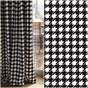 TKANINA ZASŁONOWA NA METRY PEPITKA BLACKOUT ZACIEMNIAJĄCA 80 % 145 cm