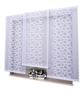 GOTOWY DO ZAWIESZENIA BALKONOWY PANEL EKRAN FIRANA KAMYCZKI SZEROKOŚĆ 60 CM WYSOKOŚC DOWOLNA .