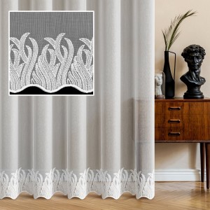 FIRANA HAFTOWANA 280 CM Z SAMYM DOŁEM TURECKA MARKIZETA  SUBTELNA 