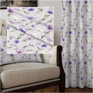 TKANINA DEKORACYJNA ZASŁONOWA OBRUSOWA NA METRY KWIATY ŁĄKA 25490/103 150 cm