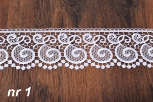 GIPIURA OBSZYWKA KORONKA DOSZYWKA 10 CM JAKOŚĆ  ślimaki 