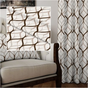 TKANINA DEKORACYJNA ZASŁONOWA ZASŁONA NA METRY MAROKO GEOMETRYCZNY NR.102