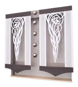 PANEL EKRAN FIRANA Z AŻUREM LILIA + AŻUR 70-100 cm