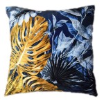 PODUSZKA DEKORACYJNA VELVET PLUSZ MONSTERA 45x45