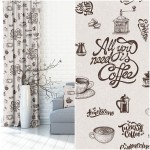 TKANINA ZASŁONOWA NA METRY KAWA COFFE 150 CM