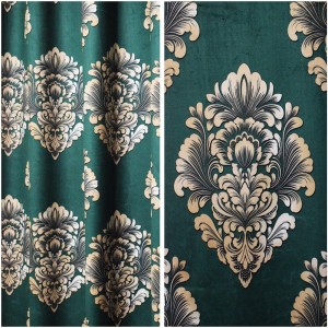 ZASŁONA NA METRY VELVET PLUSZ ORNAMENT GLAMOUR 150
